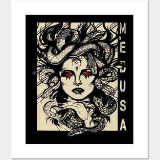 Medusa The gorgon In greek mythology Posters and Art